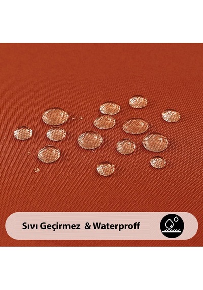 Sıvı Geçirmez Dertsiz Masa Örtüsü Kiremit 25 Parça