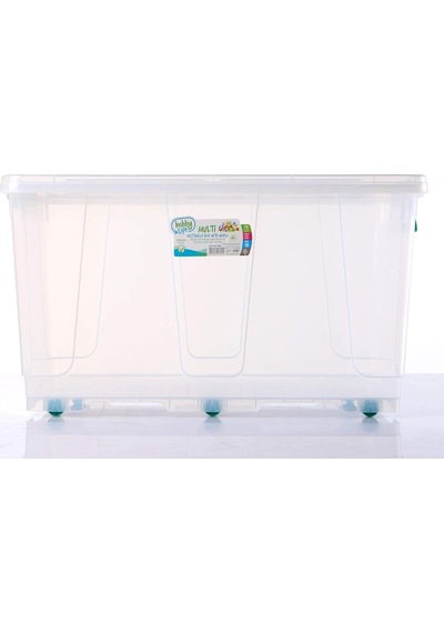 Plastik 80 Lt Tekerlekli Multi Box Saklama Kabı Diğer