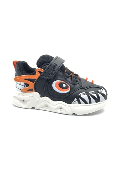 Cool Stego Işıklı Ortopedik Çocuk Spor Ayakkabı Siyah