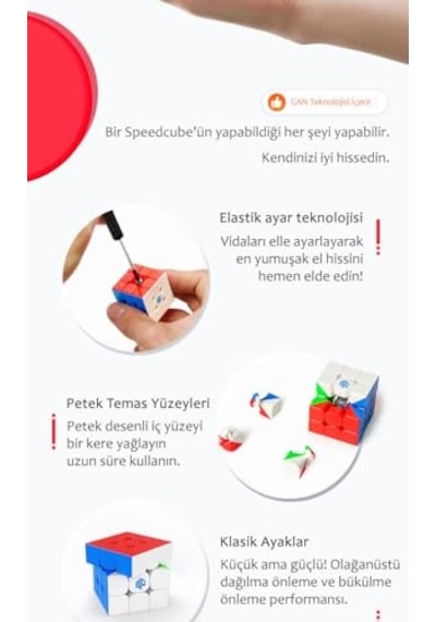 330 Anahtarlık Rubik Küp Zeka Küpü Paskalya Yumurta Sürümü 3x3 Türkiye Resmi Satıcısı