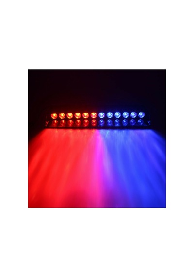 S12 Cam İçi Vantuzlu PolisLambası 12 Ledli Kırmızı Mavi Çakmaklık Girişli (00) (ŞüsCarOto Aksesuar)