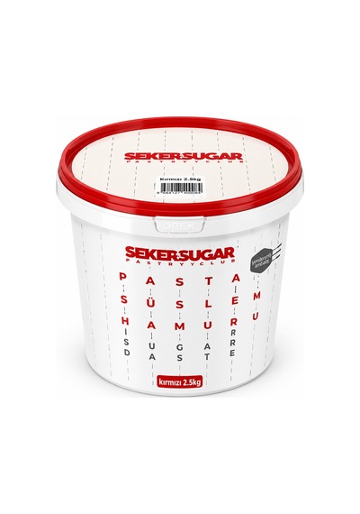 Şeker & Sugar Şeker Hamuru Kırmızı 2,5 Kg