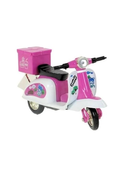 Çek Bırak Metal Vespa Motor 12 Cm - Fy361a-12d - Pembe Lisinya