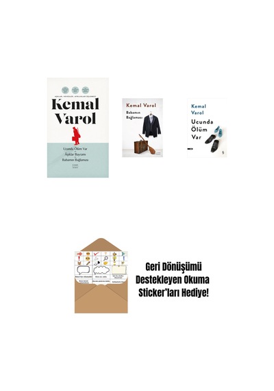Aşklar, Hevesler, Ayrılıklar Üçlemesi Ciltli + Babamın Bağlaması Ciltli + Ucunda Ölüm Var + Okuma Sticker'ları