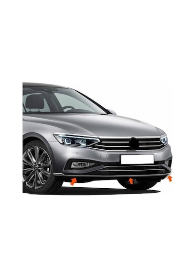 Vw Passat B8.5 Krom Ön Tampon Alt Çıtası 3 Parça 2019 ve Son