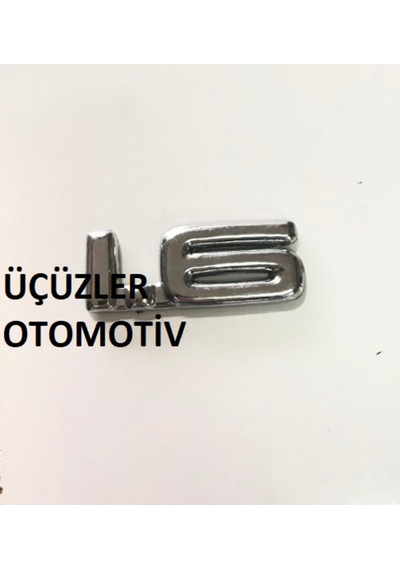 Toyota Corolla Uyumlu 1.6 Yazısı Bagaj Çamurluk Yazısı 1.6