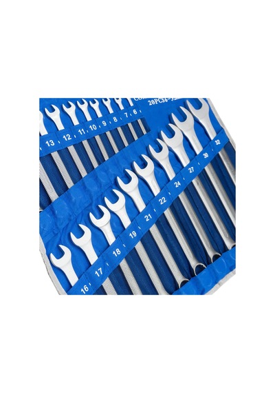 6038 Kombine Anahtar Takımı 6-32 Mm 20 Parça Bez Çantalı