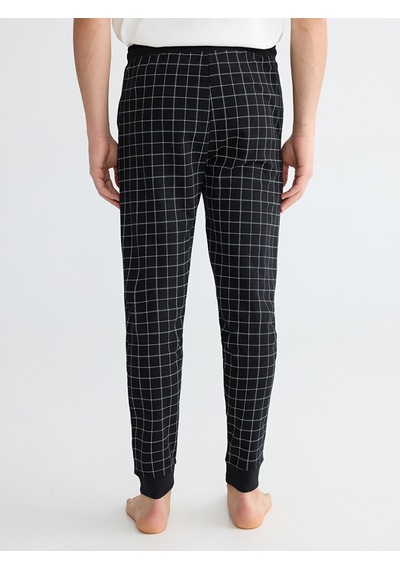 Lc Waikiki Lc Waıkıkı Siyah Standart Kalıp Ekose Desenli Erkek Pijama Alt