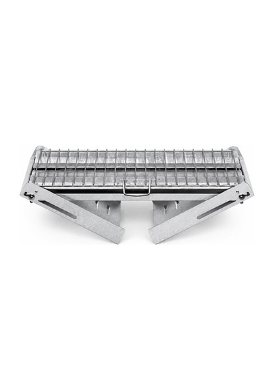 Omnipazar Portatif Taşınabilir Katlanır Galvaniz Paslanmaz Mangal Gri