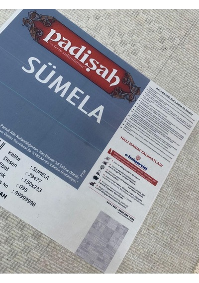 Padişah Halı Sümela 79477 095 Serisi Akrilik Salon Oturma Yatak Odası Halısı Gri