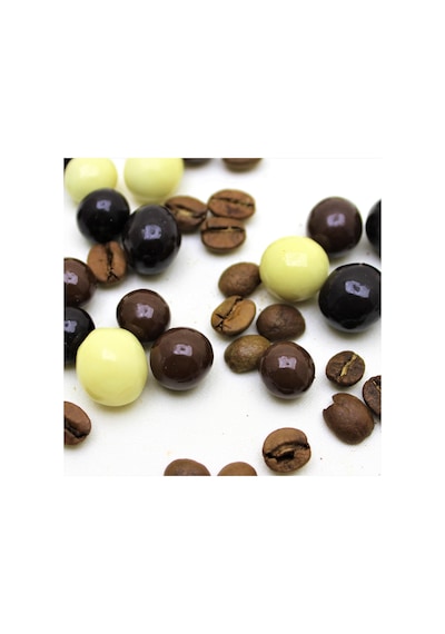Dark Brown Bitter- Sütlü - Beyaz Çikolatalı Kahve Çekirdekli Çikolata Dolgulu Draje 1 KG