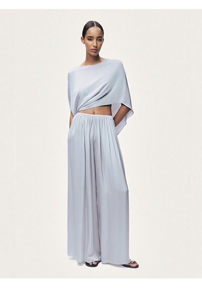 Nocturne Geniş Paça Pantolon N26yn3474 Gri