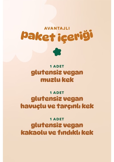 Humm Organic Organik Glutensiz Vegan Kek Atıştırmalık 3 x 30 G