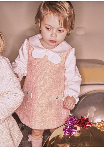Mayoral Pembe Kız Bebek Elbise 2948