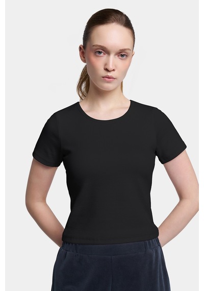 Lescon Kadın Kısa Kollu T-shirt 26y-2102 Siyah