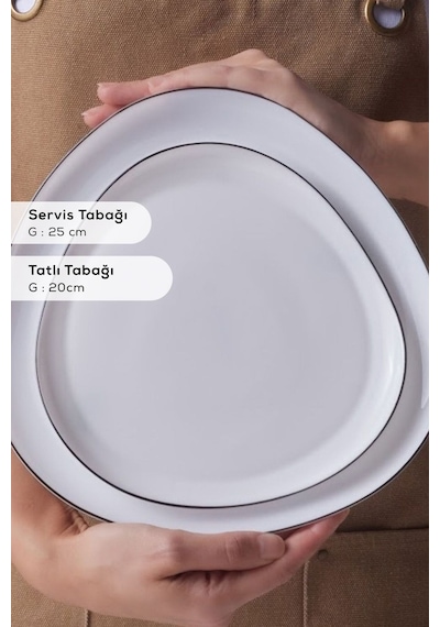 Karaca  Agata 24 Parça 6 Kişilik Yemek Takımı