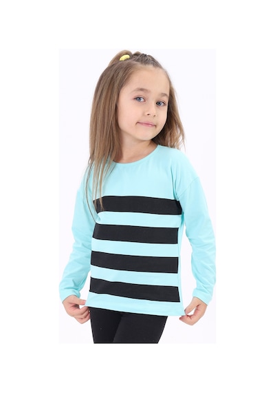 Toontoy Kids Toontoy Kız Çocuk Baskılı Tişört Su Yeşili