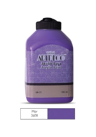 Artdeco Akrilik Ahşap Boyası 500 Ml 3608 Mor