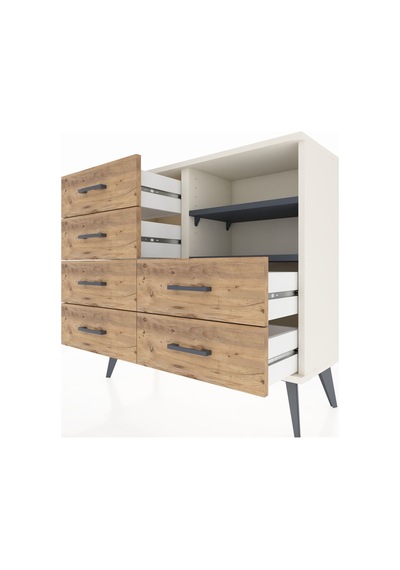 Arges Şifonyer 2 Raflı 6 Çekmeceli 88x30x80 Aytaşı-antrasit/çam Antrasit/çam Arges Şifonyer 2 Raflı 6 Çekmeceli 88x30x80 Aytaşı-antrasit/çam Antrasit/çam