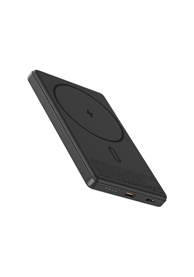 Wiwu Wi-p072 Pd 20w M-safe Şarj Özellikli Ultra İnce Aramid Fiber Powerbank 15w 5000mah Siyah Siyah