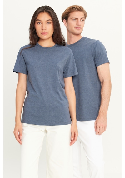 AC&Co / Altınyıldız Classics 4A4800000001INJXS Slim Fit Bisiklet Yaka Kısa Kol Pamuklu Erkek Tişört İndigo Melanj AC&Co / Altınyıldız Classics 4A4800000001INJXS Slim Fit Bisiklet Yaka Kısa Kol Pamuklu Erkek Tişört İndigo Melanj