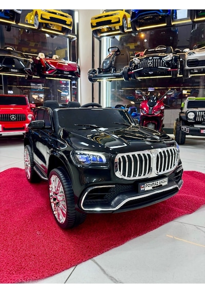 Poyraz Akülü Bmw Suv 12 Volt Akülü Araba 0-7 Yaş Siyah