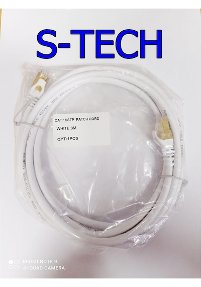 S-Tech Sstp Cat 7 - Cat 6A / 3 Metre Pach Kablo İnternet