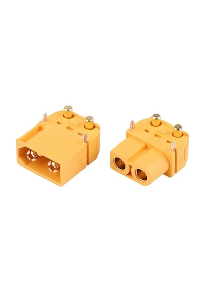 Xt60pw Erkek Dişi Konnektör Soket Çift Pcb Tip Lehimlenebilir Lityum Lipo Pil Bağlantı Konnektörü