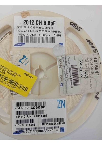 Cl21c6r8cbnc 6.8pf 50v 805 Samsung Uyumlu Uyumlu Smd Seramik Kondansatör 500 Adet