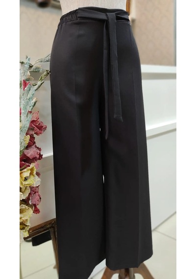 Alisma Moda Bol Paça Kadın Pantolon Siyah
