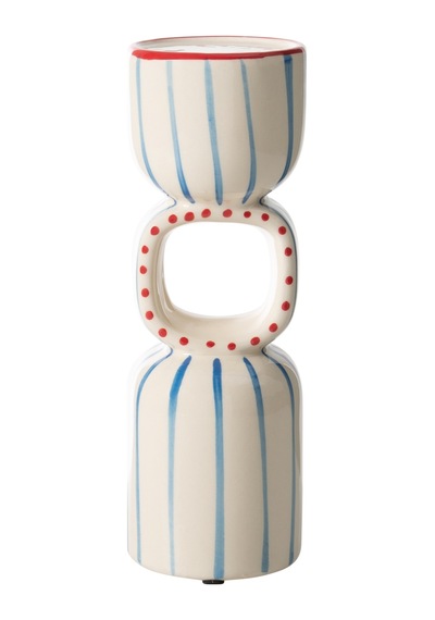 Mudo Home Blue Lıne Mumluk 10x10x32cm Mavi