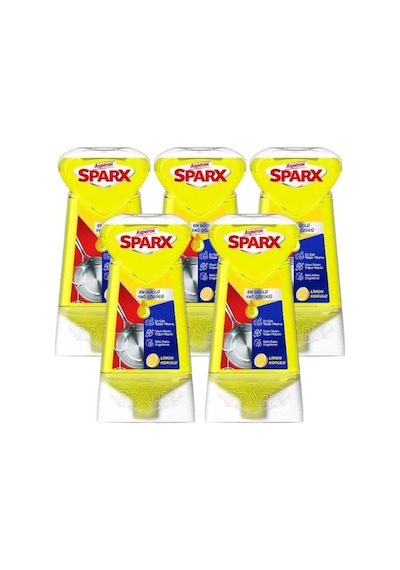 Asperox Sparx Diamond Plus 650 Ml Limon Sıvı Bulaşık Deterjanı 5 Adet