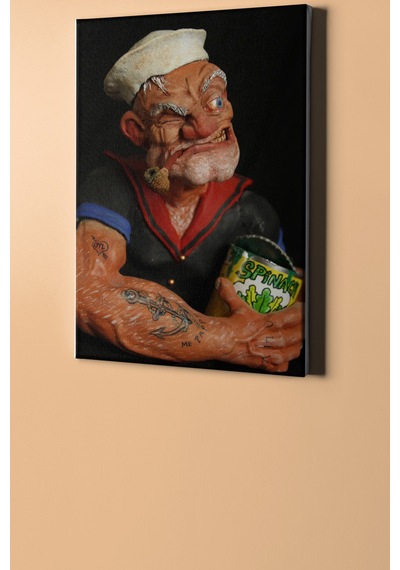 Webstyle Sayılarla Boyama Seti Kasnaklı Temel Reis Ve Ispanak 40 X 50 Cm