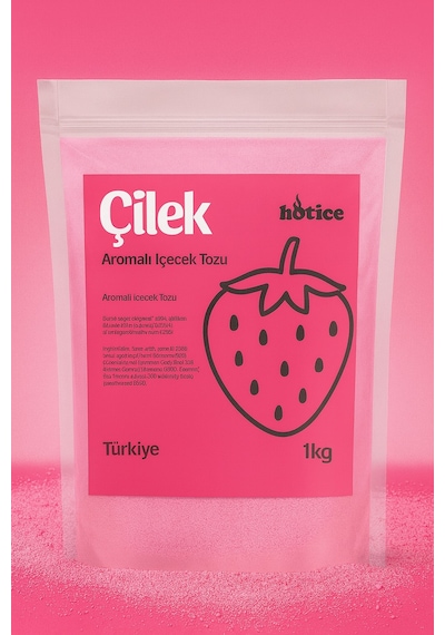 Hotıce Çilek Aromalı İçecek Tozu 1 KG
