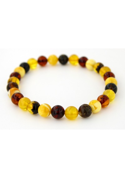 Kehribar Bileklik Kure Tasarım Ambergold Blk23-94 Çok Renkli