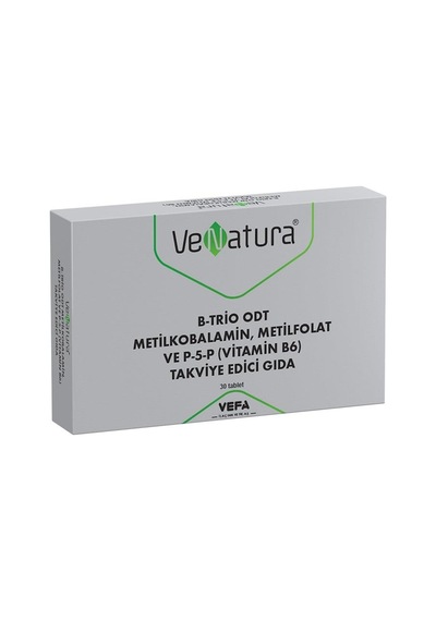 Venatura B-trio Odt Metilkobalamin, Metilfolat Ve P-5-p Takviye Edici Gıda 30 Tablet