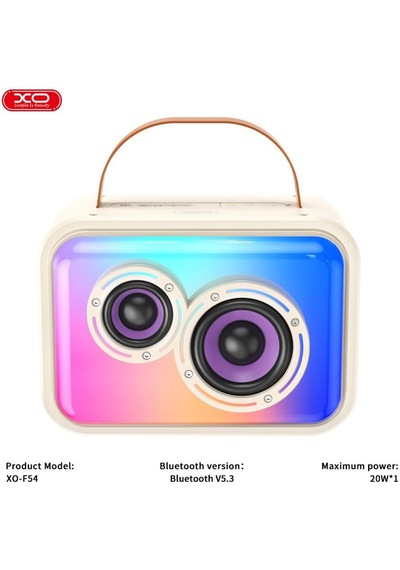 20w Rgb Işıklı Kablosuz Bluetooth Hoparlör Ve Karaoke Mikrofon Seti F54