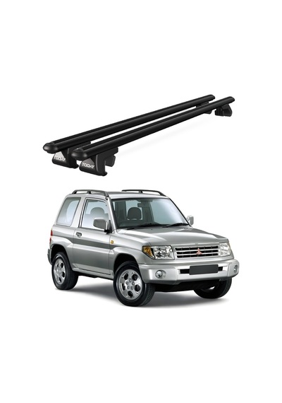 Venüs Mitsubishi Pajero 3d 1999-2006 Uyumlu Siyah Ara Atkı Port Bagaj Tavan Barı