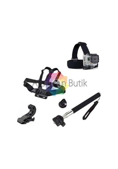 Sjcam Xiaomi Yi Eken Soocoo Gopro Uyumlu 5 Parça Aksesuar Seti