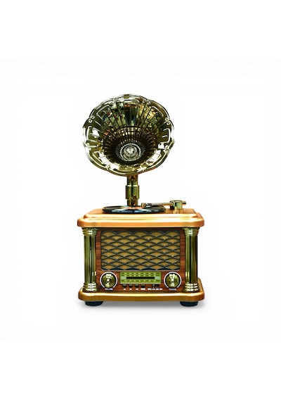 Rt-586a Gramafon Nostalji Radyo,trend Tasarım Bluetooth Nostaljik Radyo Büyük Boy