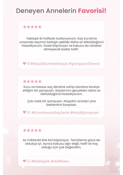 Hamilelere Özel Saç Dökülmesi Karşıtı Nazik Şampuan Atopalm Maternity Care Scalp Therapy Shampoo