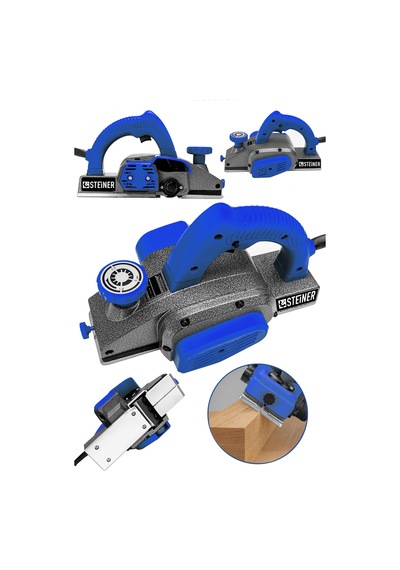 Steiner 3400 Watt Çift Bıçaklı Planya Rende Makinesi Mavi