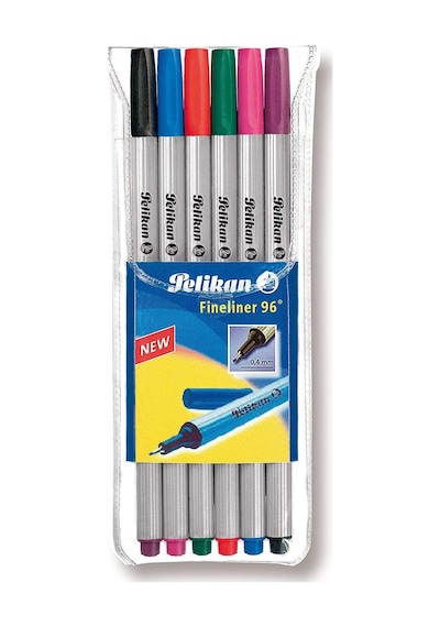 Fineliner 6lı Karışık Renk Kutu