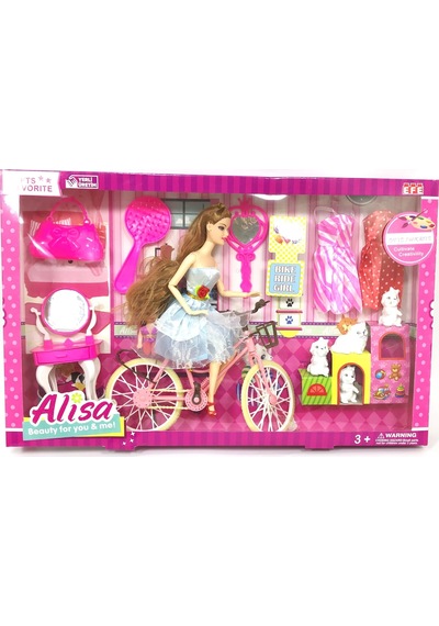 Alisa Bisikletli Bebek Seti