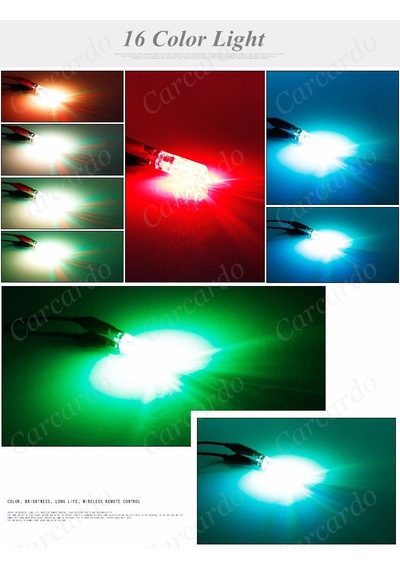 T10 Kumandalı Park Ampulü Rgb Çakarlı Park Modülü Kumandalı Ampül