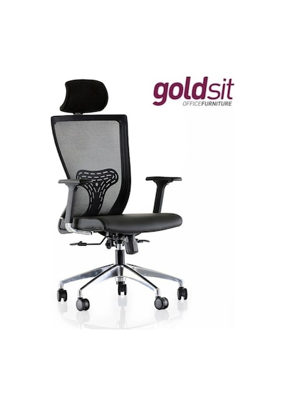 Goldsit Fileli Koltuk Ayarlı Kol Krom Metal Ayak Pac