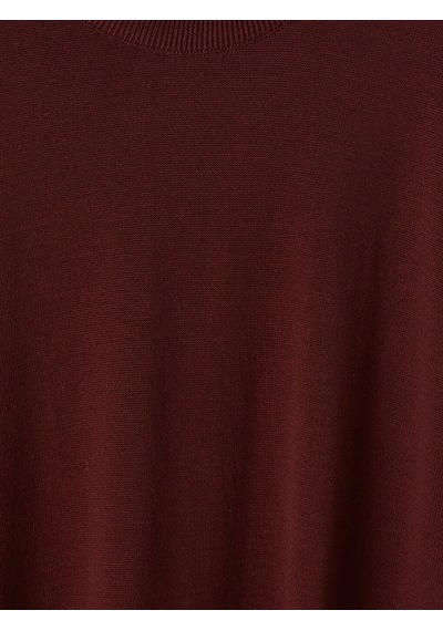LC Waikiki Lc Waıkıkı Bordo Bisiklet Yaka Erkek Triko Kazak