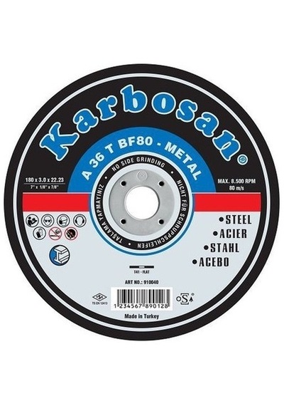 Karbosan Metal Kesici Taş 230x3x22 1 Adet