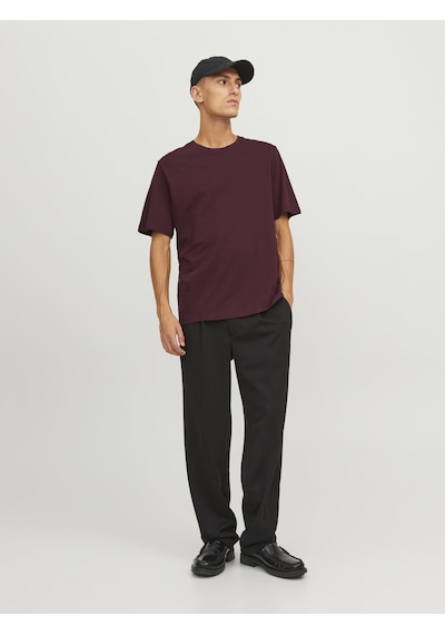 Jack & Jones Erkek Bisiklet Yaka Basic Tişört - Organic Port Royale Çok Renkli