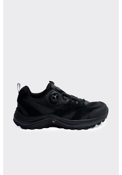 Derinet Humtto Comfort Cırt Bağcıklı Taban Erkek Sneaker Siyah Siyah